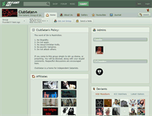 Tablet Screenshot of clubsatan.deviantart.com
