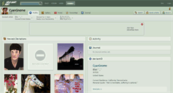 Desktop Screenshot of cyangnome.deviantart.com