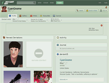 Tablet Screenshot of cyangnome.deviantart.com
