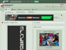 Tablet Screenshot of ambrose513.deviantart.com