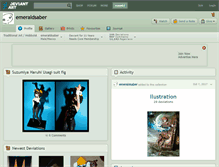 Tablet Screenshot of emeraldsaber.deviantart.com