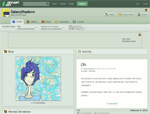 Tablet Screenshot of galaxyshadows.deviantart.com