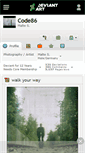 Mobile Screenshot of code86.deviantart.com