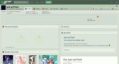 Desktop Screenshot of anti-artthief.deviantart.com