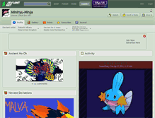 Tablet Screenshot of miniryu-ninja.deviantart.com