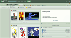 Desktop Screenshot of gametoonnetwork.deviantart.com