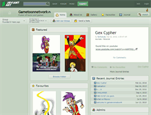 Tablet Screenshot of gametoonnetwork.deviantart.com