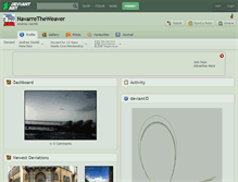 Tablet Screenshot of navarretheweaver.deviantart.com