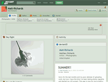 Tablet Screenshot of matt-richards.deviantart.com