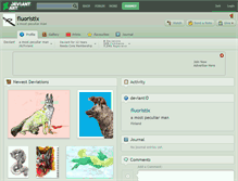 Tablet Screenshot of fluoristix.deviantart.com