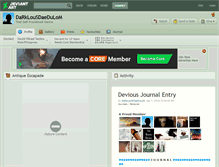 Tablet Screenshot of darklousdaedulom.deviantart.com