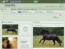 Tablet Screenshot of darkmysticrose.deviantart.com