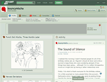 Tablet Screenshot of bouncymischa.deviantart.com