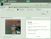 Tablet Screenshot of ninjapancake.deviantart.com