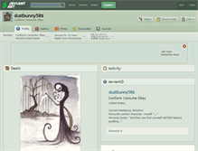 Tablet Screenshot of dustbunny586.deviantart.com