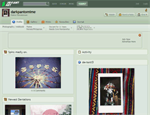 Tablet Screenshot of darkpantomime.deviantart.com