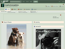 Tablet Screenshot of creativeconceptions.deviantart.com