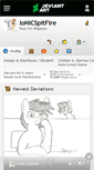 Mobile Screenshot of ionicspitfire.deviantart.com
