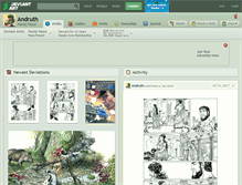 Tablet Screenshot of andruth.deviantart.com