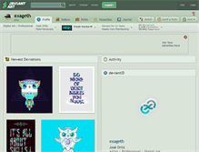 Tablet Screenshot of exageth.deviantart.com