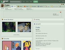 Tablet Screenshot of froden.deviantart.com