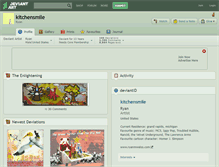 Tablet Screenshot of kitchensmile.deviantart.com