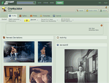 Tablet Screenshot of crunkyjuice.deviantart.com