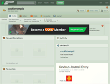 Tablet Screenshot of cookienomplz.deviantart.com
