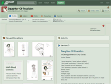 Tablet Screenshot of daughter-of-poseidon.deviantart.com