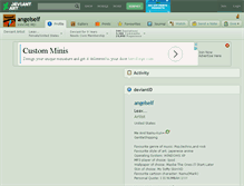 Tablet Screenshot of angelself.deviantart.com