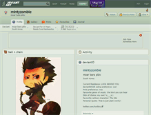 Tablet Screenshot of mintyzombie.deviantart.com