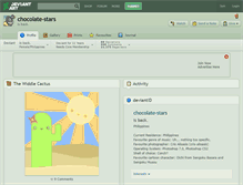 Tablet Screenshot of chocolate-stars.deviantart.com