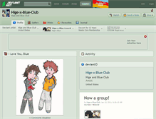 Tablet Screenshot of hige-x-blue-club.deviantart.com