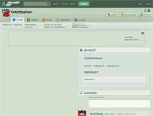 Tablet Screenshot of goterinamon.deviantart.com