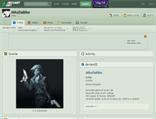 Tablet Screenshot of mikedabike.deviantart.com
