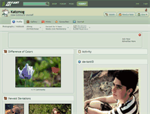 Tablet Screenshot of katzmog.deviantart.com