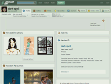 Tablet Screenshot of dark-spell.deviantart.com