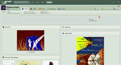 Desktop Screenshot of demon-omen.deviantart.com