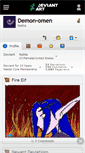 Mobile Screenshot of demon-omen.deviantart.com