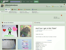 Tablet Screenshot of littlemisslovelysxx.deviantart.com