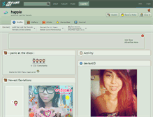 Tablet Screenshot of happie.deviantart.com