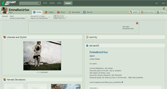 Desktop Screenshot of emmaroxursox.deviantart.com
