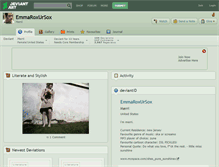 Tablet Screenshot of emmaroxursox.deviantart.com