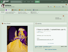 Tablet Screenshot of lalallama.deviantart.com