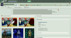 Desktop Screenshot of ambellina-newton.deviantart.com