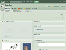 Tablet Screenshot of omenrider.deviantart.com
