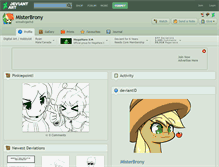 Tablet Screenshot of misterbrony.deviantart.com