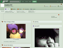 Tablet Screenshot of mystery101.deviantart.com