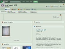 Tablet Screenshot of ninja-beauty-girl1.deviantart.com