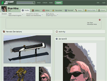 Tablet Screenshot of blue-nine.deviantart.com